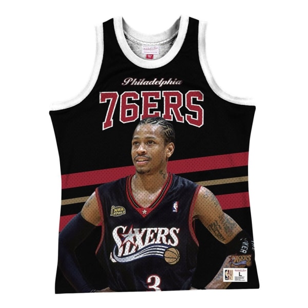 T-shirts Mitchell & Ness Nba Philadelphia 76ERS Allen Iverson Sort 173 - 177 cm/S