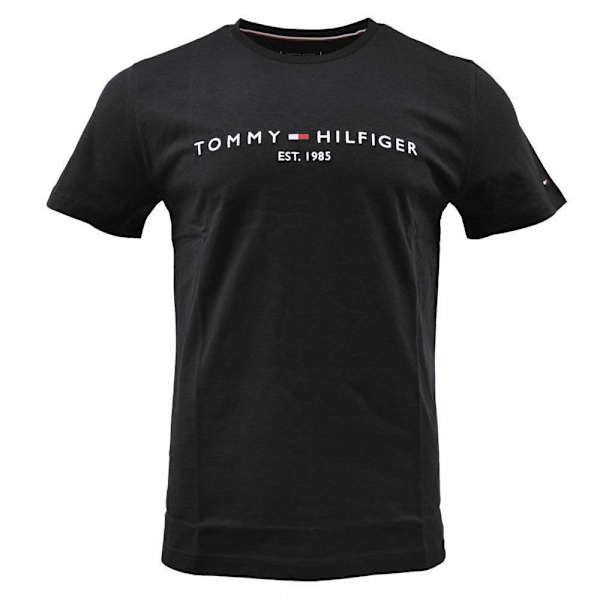 T-paidat Tommy Hilfiger MW0MW11465BAS Mustat 174 - 178 cm/M