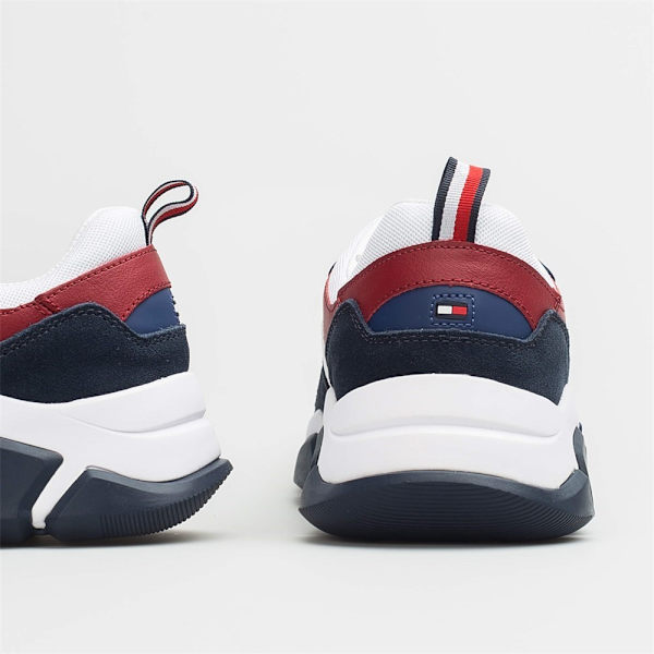 Lågskor Tommy Hilfiger Chunky Material Mix Vit,Grenade,Röda 40