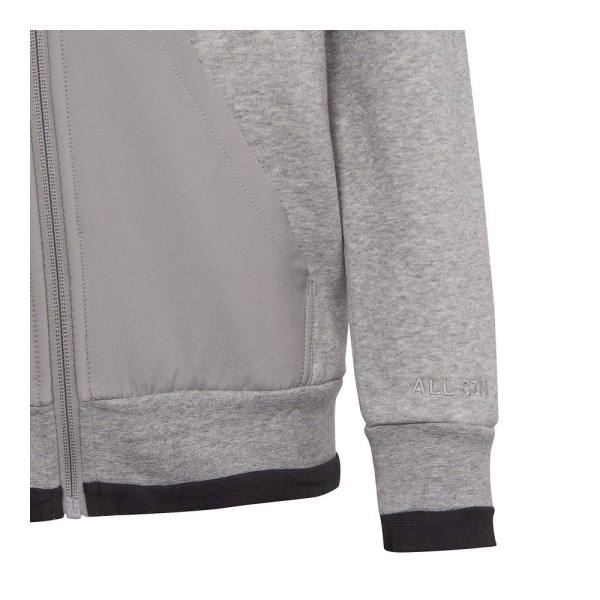 Sweatshirts Adidas Fleece Fullzip Hoody JR Gråa 171 - 176 cm/XL