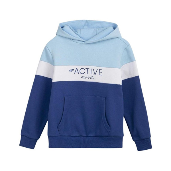 Sweatshirts 4F JBLD002 Blå,Grenade 122 - 127 cm