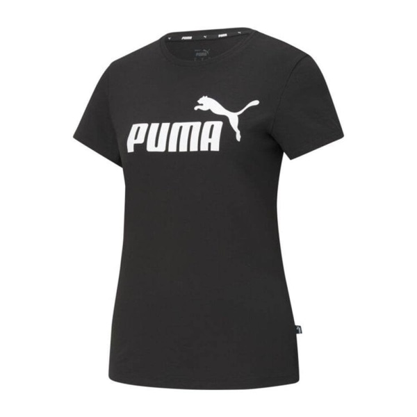 Shirts Puma Ess Logo Tee Svarta 170 - 175 cm/M