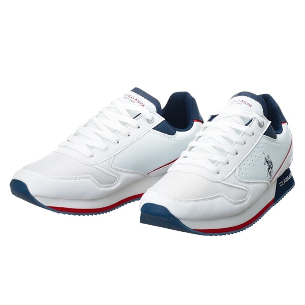 Lågskor U.S. Polo Assn NOBIL003AWHI Vit 45