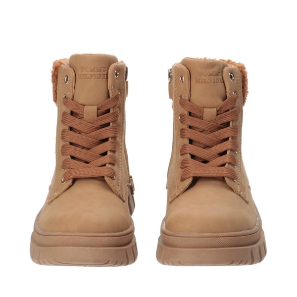 Sko Tommy Hilfiger Lace-up Bootie Cognac Brun 40