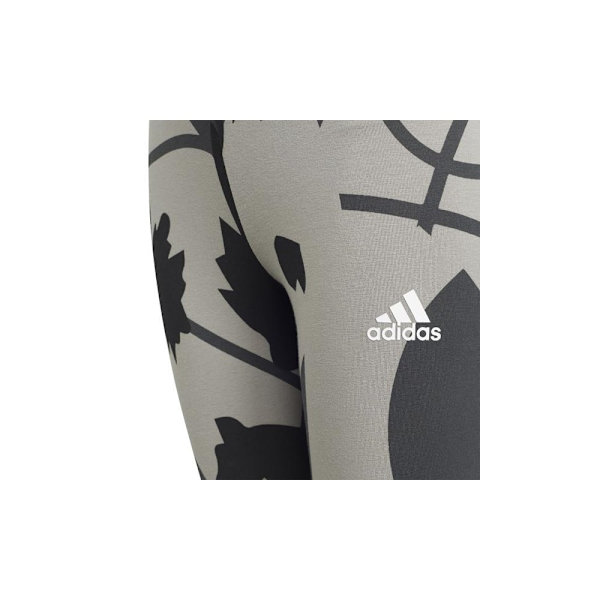Housut Adidas G FI 3STRIPES Aop Tight Harmaat 159 - 164 cm/L