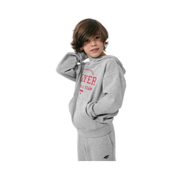 Sweatshirts 4F JBLM006 Gråa 122 - 127 cm
