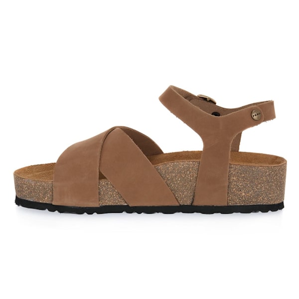 Sandaler Frau Nabuk Sabbia Brun 37