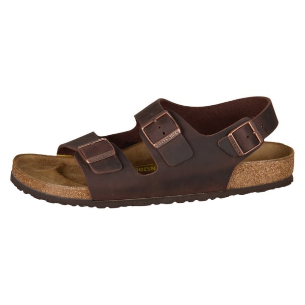 Sandaalit Birkenstock Milano Habana Naturleder Ruskeat 45