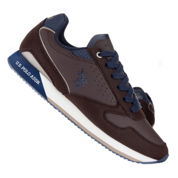 Sneakers low U.S. Polo Assn Nobil003 Brun 43