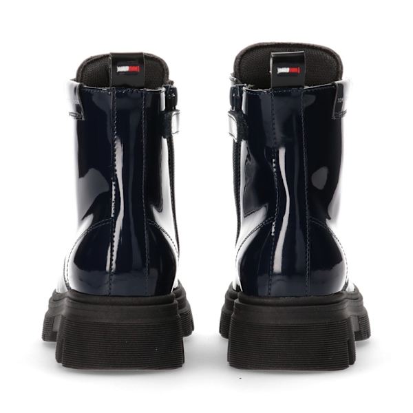 Glans Tommy Hilfiger Lace Up Bootie Blue Flåde 36