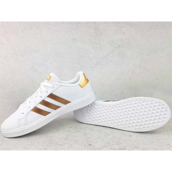 Puolikengät Adidas Grand Court 20 K Valkoiset 36