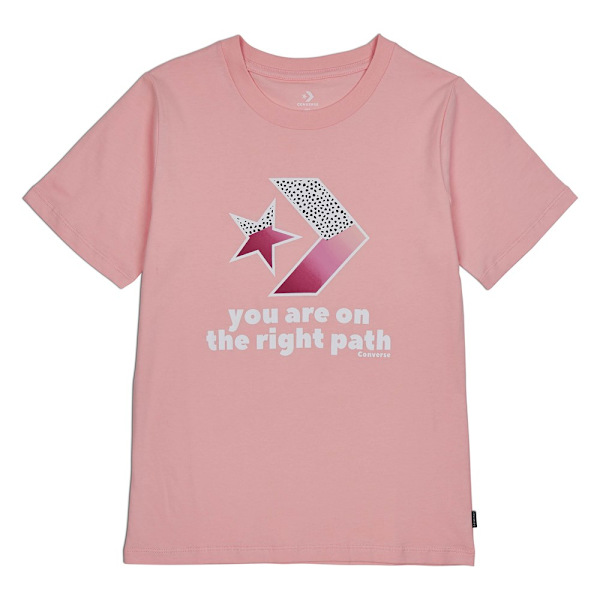 T-paidat Converse Traibazer Graphic Tee Vaaleanpunaiset 163 - 167 cm/S