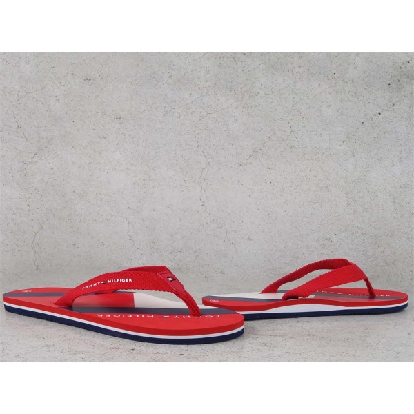 Flip-flops Tommy Hilfiger Flag Print Flip Flop Rød 35