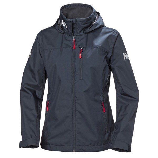 Jakker Helly Hansen W Crew Hooded Jacket Flåde 170 - 174 cm/L