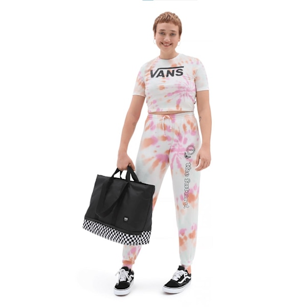 T-paidat Vans Resort Wash Crop Vaaleanpunaiset,Valkoiset 178 - 182 cm/XL