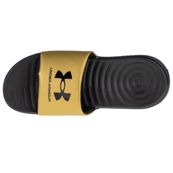 Tøffel Under Armour Ansa Fixed Slides Grafit,Gul 40.5