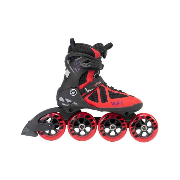 Rollerblades K2 VO2S 100 Boa 2022 Svarta,Röda 29,0 cm/44,5 eu/10,0 uk