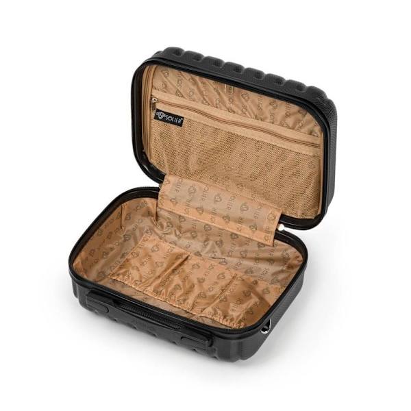 Ufferter Solier Kuferek Podróżny Mały Abs STL902 Czarny Sort