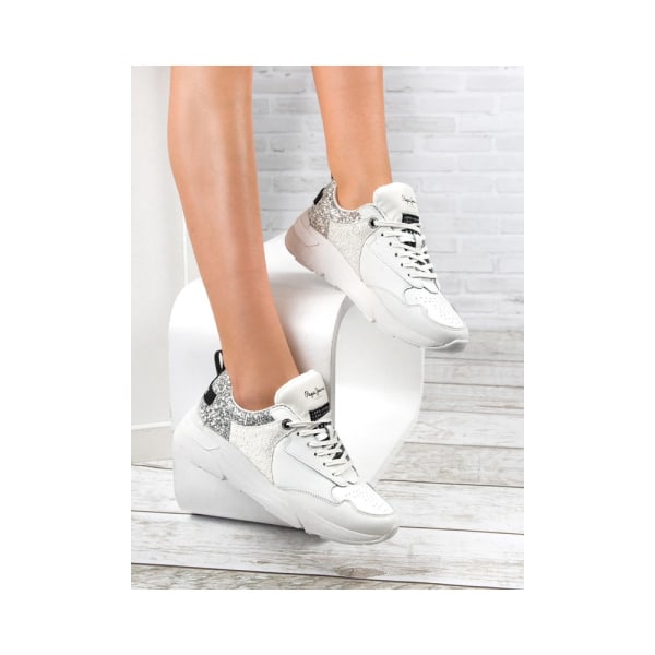 Sneakers low Pepe Jeans White Arrow Glam Hvid 36