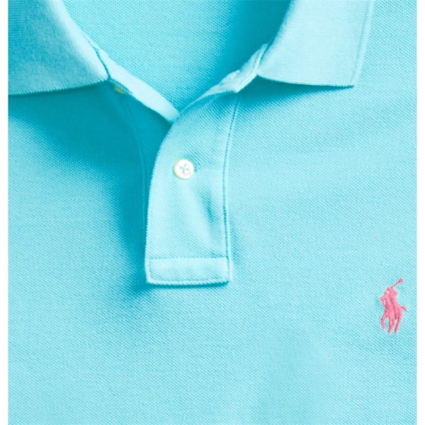 T-shirts Ralph Lauren Polo Custom Slim Mesh Blå 168 - 172 cm/XS