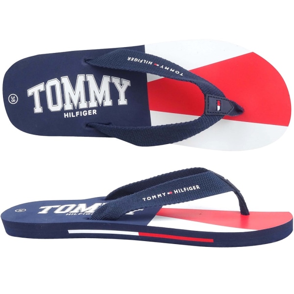 Flip-flops Tommy Hilfiger Varsity Print Blå 41
