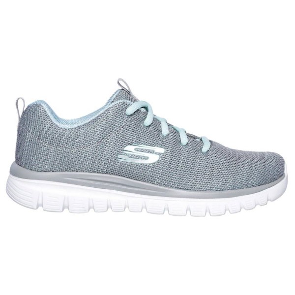 Lågskor Skechers Graceful Twisted Fortune Gråa 41