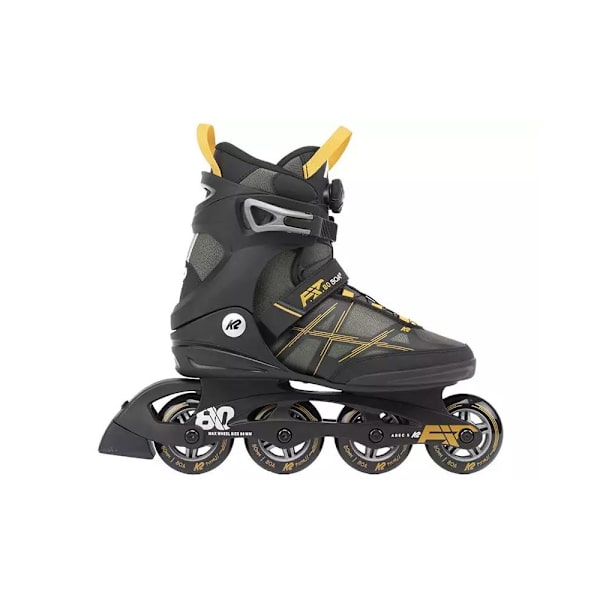 Rollerblades K2 Fit 80 Boa 2022 Sort,Grøn 27,5 cm/42,5 eu/8,5 uk