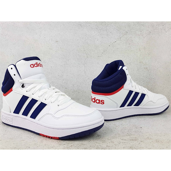 Kengät Adidas Hoops Mid 30 K Valkoiset 30.5