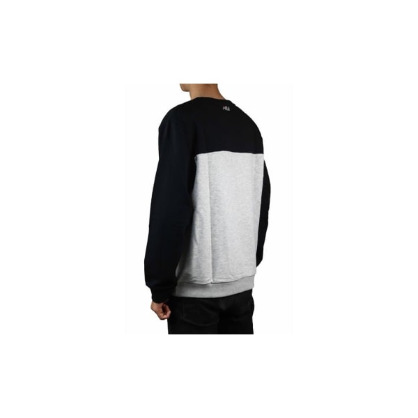 Puserot je Fleecet Fila Men Laurus Crew Sweat Harmaat,Mustat 178 - 182 cm/L