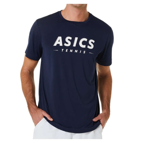 T-paidat Asics Court Tennis Graphic Tummansininen 182 - 186 cm/L