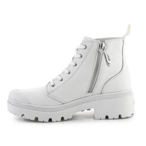 Skor Palladium Pallabase Leather White black M Vit 40