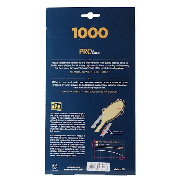 Rackets Atemi 1000 Concave Svarta,Röda