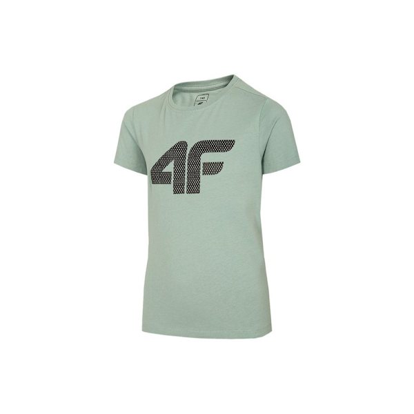 T-shirts 4F JTSM002 Grøn 122 - 127 cm