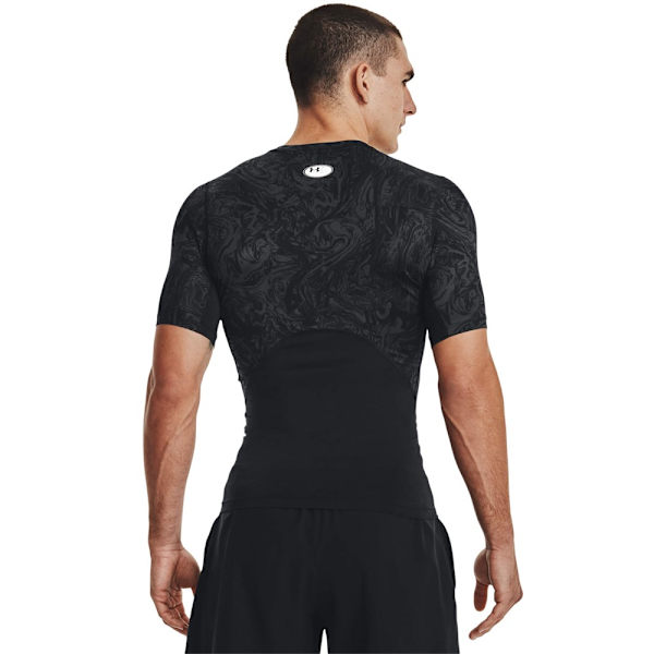 T-shirts Under Armour HG Armour Comp Print SS Sort 193 - 197 cm/XXL