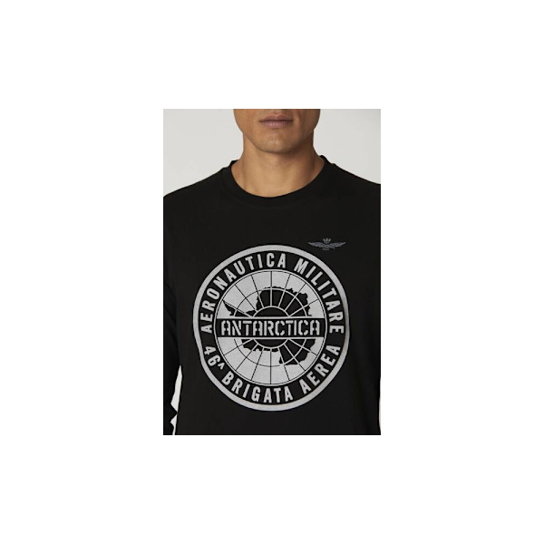 T-shirts Aeronautica Militare TS2147J59734300 Sort 178 - 182 cm/M