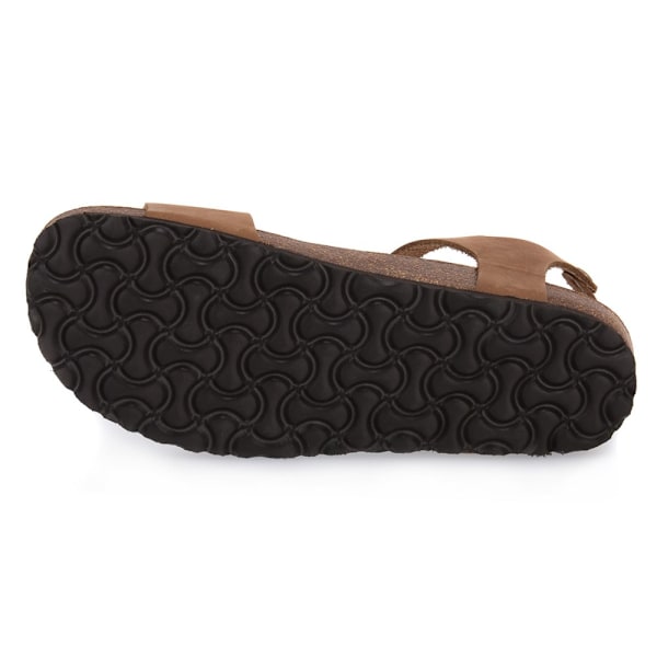 Sandaler Frau Nabuk Sabbia Brun 39