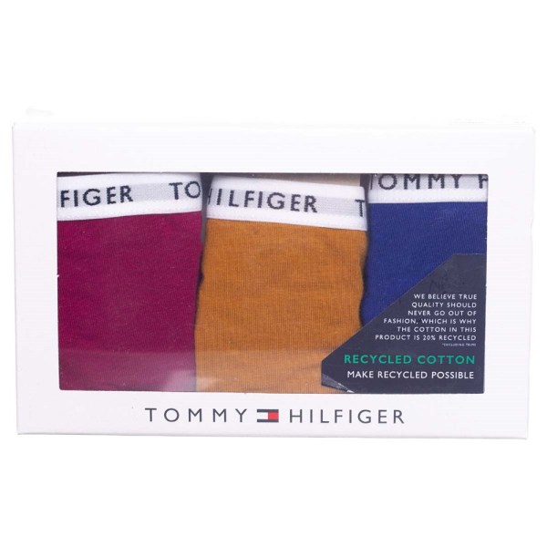 Majtki Tommy Hilfiger 3PACK Tummanpunainen,Oranssin väriset M