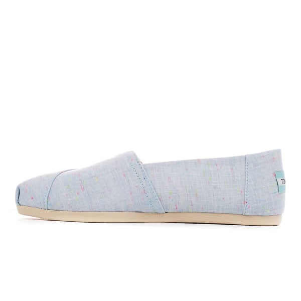 Lågskor Toms Speckled Linen Alpargata W Blå 37