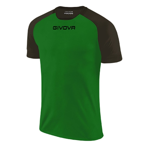 T-shirts Givova Capo MC Sort,Grøn 146 - 158 cm/XS