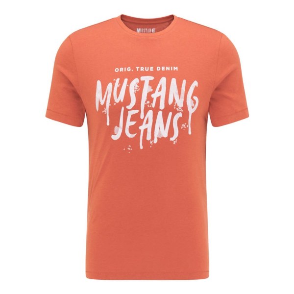 Shirts Mustang Aaron C Print Orange 164 - 169 cm/S
