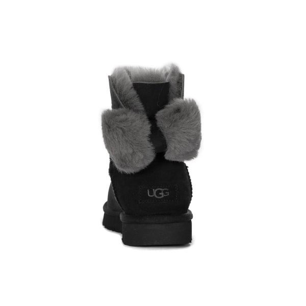 Snowboots UGG Min Bailey Fuzzy Bow Svarta 37