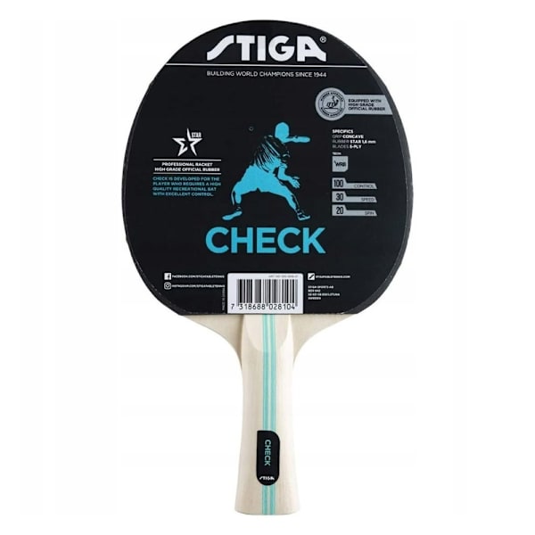 Rackets Stiga Check Mustat