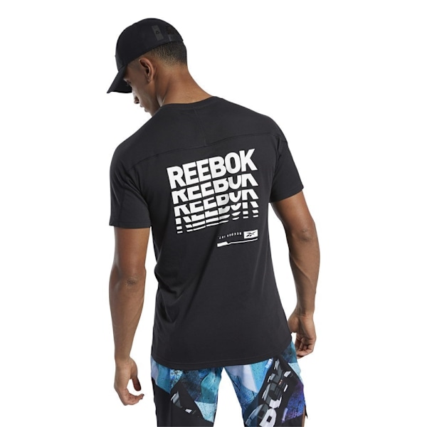 Shirts Reebok Speedwick Grphc Svarta 188 - 191 cm/XL