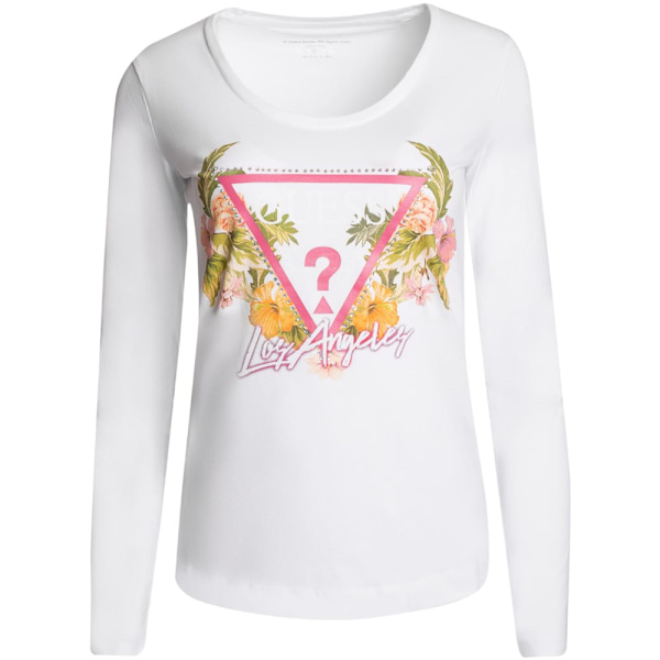 T-paidat Guess W3GI48J1314 G011 Valkoiset 168 - 172 cm/M
