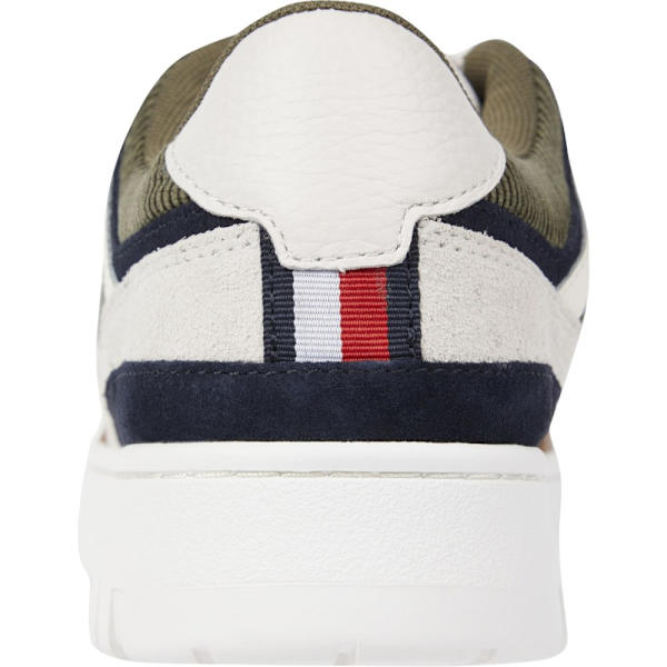 Puolikengät Tommy Hilfiger BASKET BETTER II LEATHER MIX Valkoiset 43