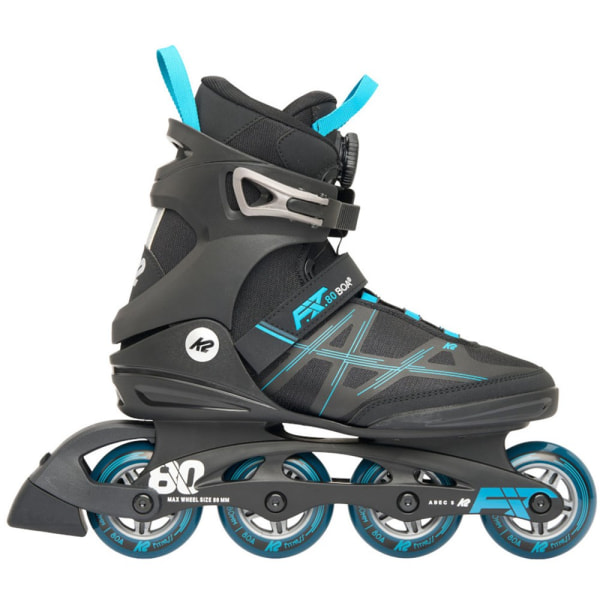 Rollerblades K2 Fit 80 Boa 2023 Mustat 27,0 cm/42,0 eu/8,0 uk