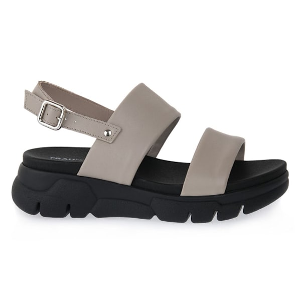 Sandaler Frau Taupe Clud Grå 40