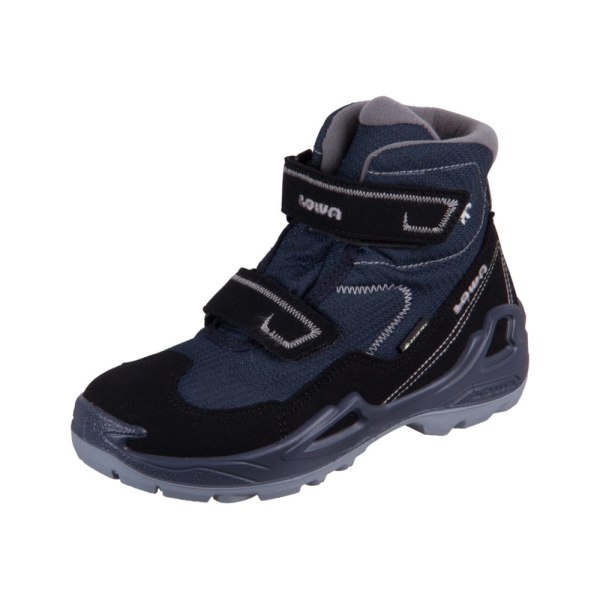 Skor Lowa Milo Gtx Mid Schwarz Navy Textil Grenade 31