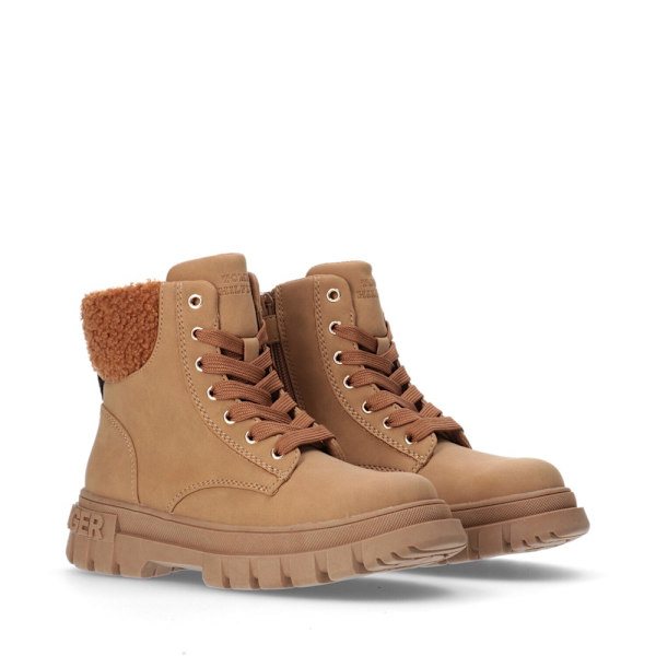 Skor Tommy Hilfiger Lace-up Bootie Cognac Bruna 40