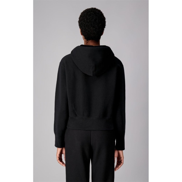Sweatshirts Champion Wmns Reverse Weave Cropped Hoodie Sort 158 - 162 cm/XS